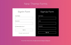 New Theme Forms a Flat Responsive Widget Template