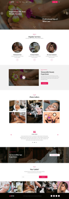 Spaw a Spa Category Website Template