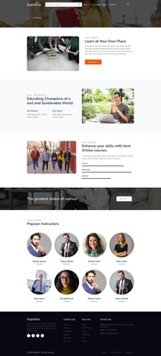 Digital Edu a Education Course Website Template