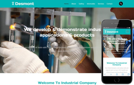 Desmont a Industrial  Flat Bootstrap Responsive Web Template