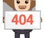 Poses 404 page not found mobile web template