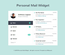 Personal Mail Widget Responsive Widget Template