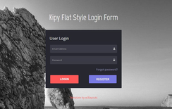 Kіру Flat Style Login Form Responsive Widget Template