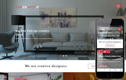 Inner Motif an Interior Category Flat Bootstrap Responsive Web Template