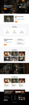 Poultry Field a website template for poultry farming