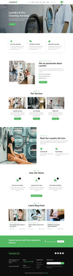 Laundries a Website Template for Laundry Services