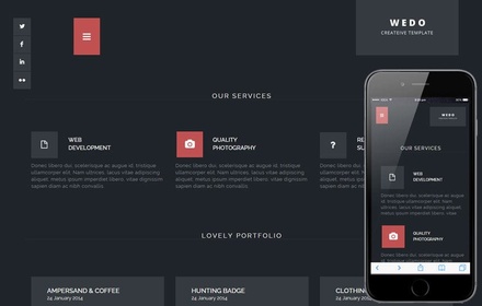 Wedo a Corporate Portfolio Flat Bootstrap Responsive Web Template