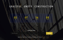 Graceful Under Construction Responsive Widget Template