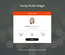 Trendy Profile Widget Flat Responsive Widget Template