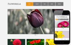 Flowerilla gallery webtemplate and mobile webtemplate for free