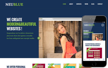 Neu Blue a Corporate Multipurpose Flat Bootstrap Responsive web template