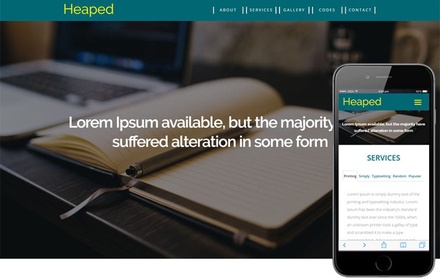 Heaped a Corporate Business Category Flat Bootstrap Responsive Web Template