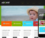 Kids Kite web and mobile template for free