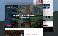 Metal Panel Exterior Category Bootstrap Responsive Web Template