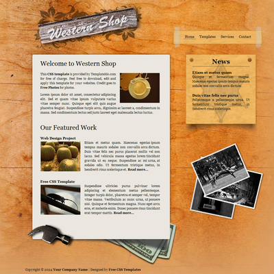 Western Shop Template