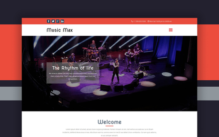 Music Max a Entertainment Category Flat Bootstrap Responsive Web Template