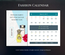 Fashion Calendar a Flat Responsive Widget Template