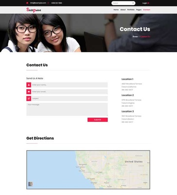 Skill Point an Education category Flat Bootstrap Responsive Web Template