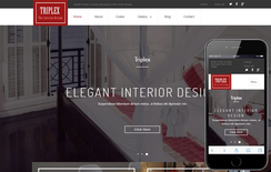 Triplex an Interior Category Flat Bootstrap Responsive Web Template