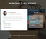 Personal Card Widget a Flat Responsive Widget Template