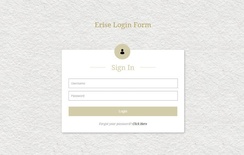 Erise Login Form Responsive Widget Template