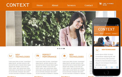 Context mobile web template