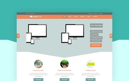 Open Cloud a Web Hosting Flat Bootstrap Responsive Web Template