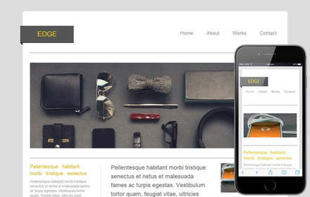 Edge – blogging website and mobile Template for free