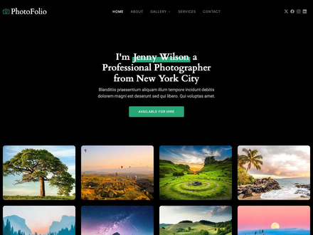 PhotoFolio - Bootstrap Photography Website Template | BootstrapMade