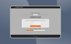 Free Under Construction Web Template and Mobile Web Template