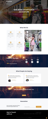 Commute Travel Category Flat Bootstrap Responsive Website Template