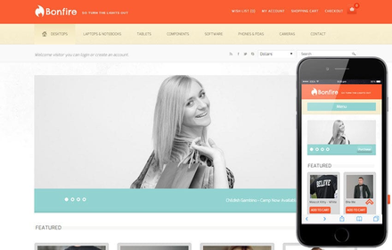 Bonfire a Flat Ecommerce Bootstrap Responsive Web Template