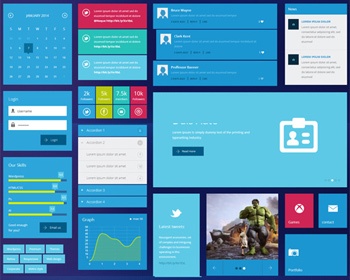 Bluebox Flat Corporate Responsive website template