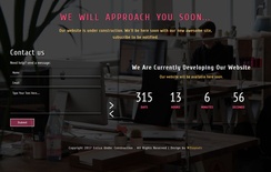 Entice Under Construction Responsive Widget Template