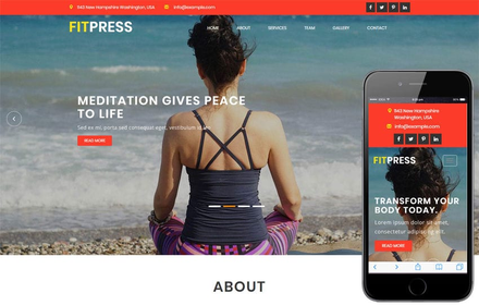 Fitpress a Sports Category Bootstrap Responsive Web Template