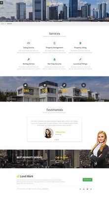 Land Mark – Real Estate Bootstrap Responsive Web Template