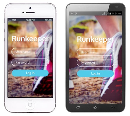 Runkeeper a mobile app Responsive web Template