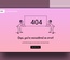 404 Error a Flat Responsive Widget