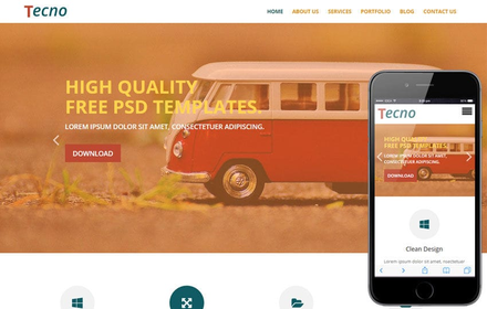 Tecno a Corporate Business Flat Responsive Web Template