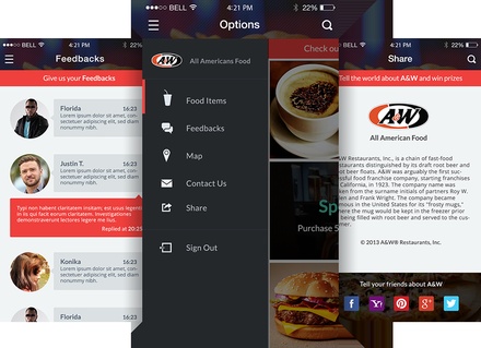 A&W a App Landing Page Bootstrap Responsive web template