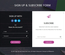 Signup and Subscribe Form a Flat Responsive Widget Template
