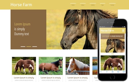 Horse Farm a Animals Category Flat Bootstrap Responsive Web Template