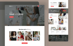 Dress Up a fashion category website template