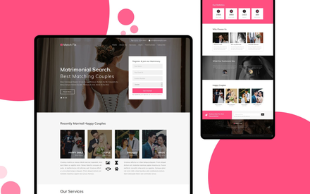 Match Fix – Free Responsive Wedding Website Template