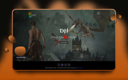 Dragon Hunt Gaming Website Template