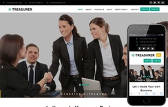 Treasurer a Corporate Category Bootstrap Responsive Web Template