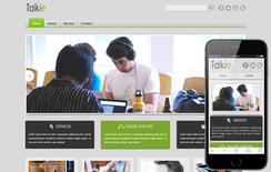 Talkie Corporate Business Mobile website Template