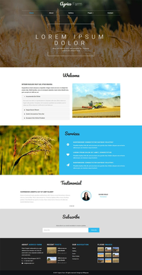 Agrico Farm an Agriculture Category Bootstrap Responsive Web Template