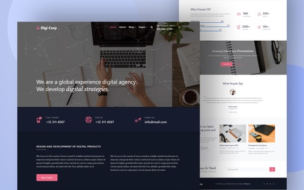 Digi Corp Website Template