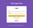 Flat Login Form Widget Flat Responsive Widget Template